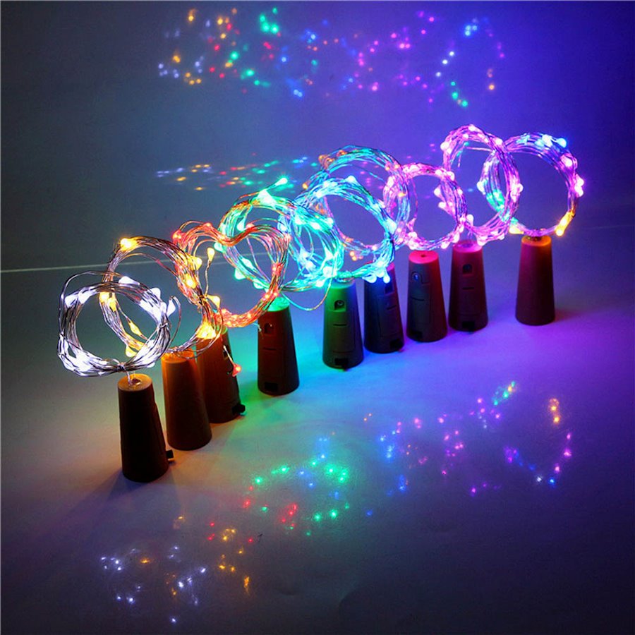 COLORWAY 5x LED řetěz/ vnitřní / 5x 20 LED / délka 5x 2m / více barevný/ napájení baterie