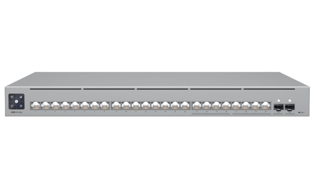 Ubiquiti UniFi Switch Pro Max 24 - 8x 2.5GbE, 16x GbE, 2x SFP+, Etherlighting