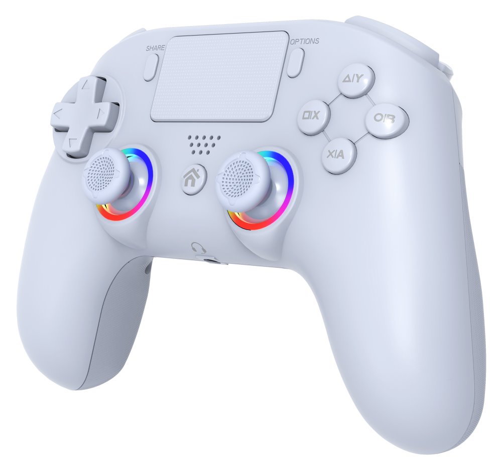 SUBSONIC by SUPERDRIVE herní ovladač WIRELESS LED/ PS4/ PC/ Bílý