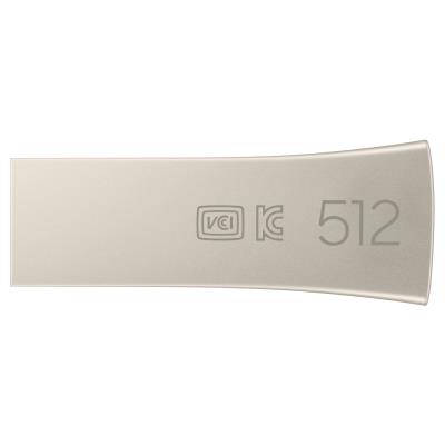 SAMSUNG Bar Plus USB 3.2 512GB / USB 3.2 Gen 1 / USB-A / Kov / Stříbrná
