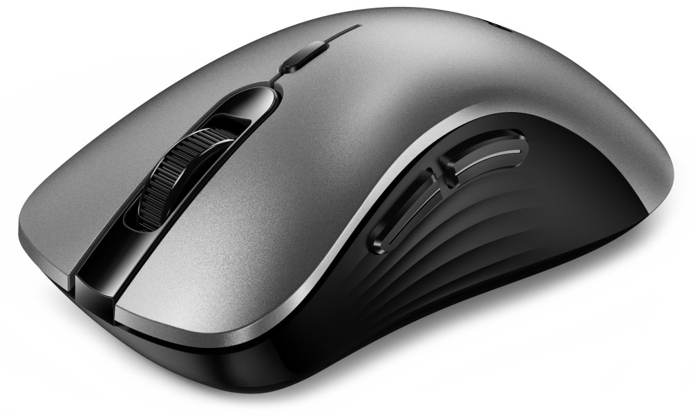 GENIUS Ergo 8100S AI Silver Grey/ 1600 dpi/ bezdrátová/ Copilot/ 6tlačítek/ tichá/ střibrnošedá