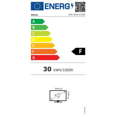 DAHUA 34" LED LM34-E330C/ herní/ VA panel/ 3440x1440 (UW-QHD)/ 3000:1/ 1ms/ 350 cd/m2/ DP/ HDMI/ VESA 75x75/ černý