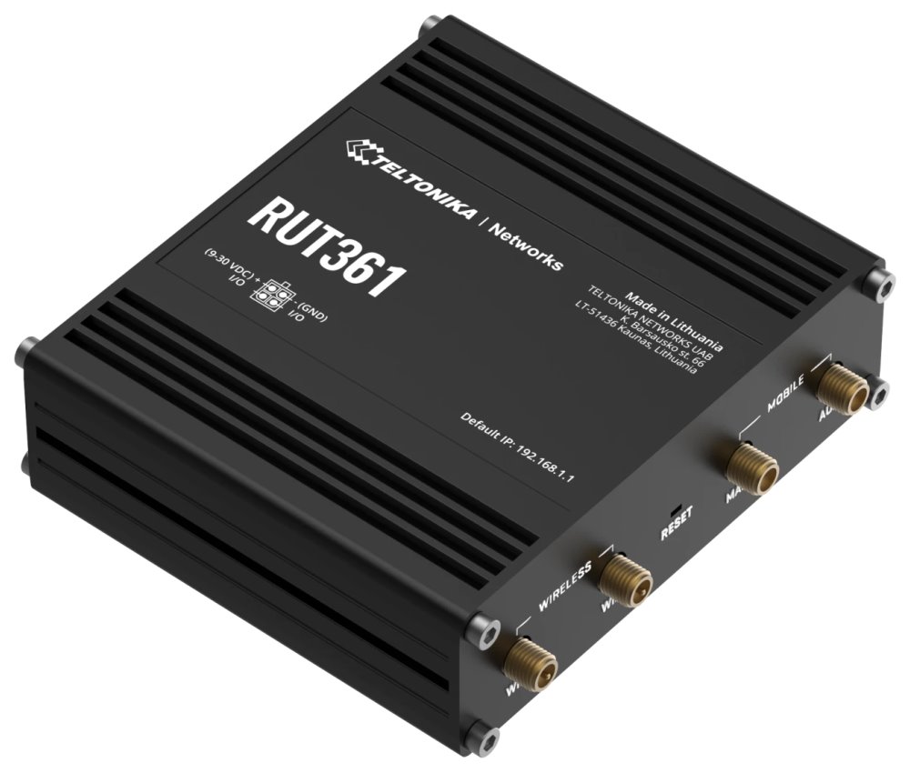 Teltonika RUT361 průmyslový router, 4G, LTE- Cat 6, WiFi