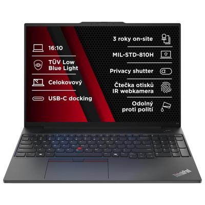 Lenovo E16 AMD G2/ Ryzen 5 7535HS/ 16GB DDR5/ 512GB SSD/ Radeon™ Graphics/ 16"WUXGA,matný/ W11P/ černý