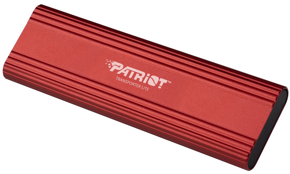 PATRIOT TRANSPORTER Lite 1TB Portable SSD / USB 3.2 Gen2 / USB-C / externí / hliníkové tělo / červený