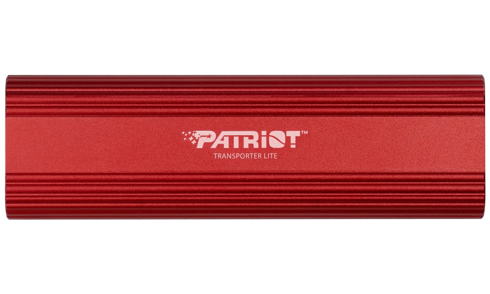 PATRIOT TRANSPORTER Lite 1TB Portable SSD / USB 3.2 Gen2 / USB-C / externí / hliníkové tělo / červený