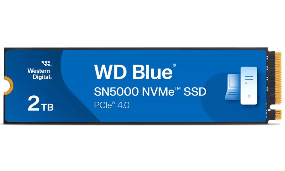 WD Blue SN5000 2TB / WDS200T4B0E / NVMe M.2 PCIe Gen4 / Interní / M.2 2280