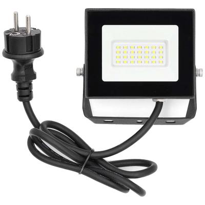 NEDIS LED reflektor/ 4000 K/ 1620 lm/ IP65/ energetická třída F/ kabel 1 m/ černý