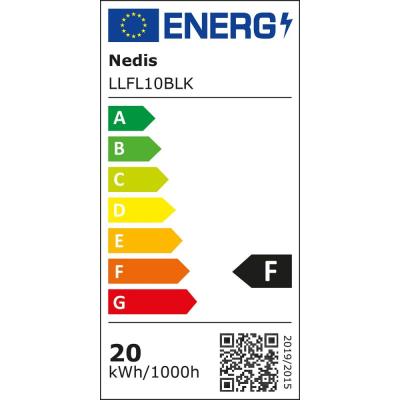 NEDIS LED reflektor/ 4000 K/ 1620 lm/ IP65/ energetická třída F/ kabel 1 m/ černý