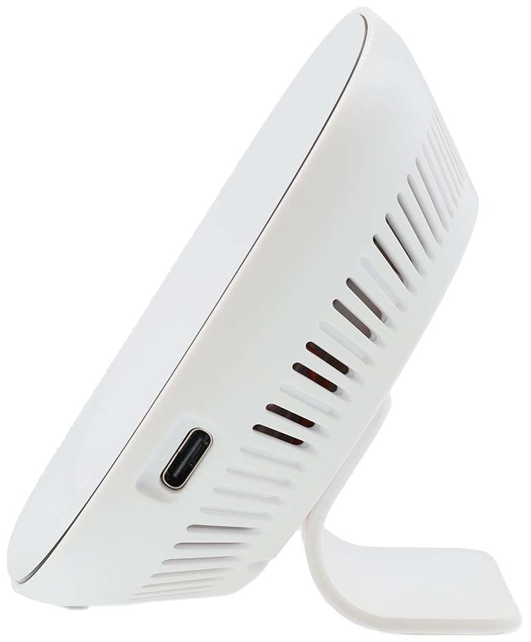 NEDIS Wi-Fi chytrý monitor kvality ovzduší/ včetně displeje/ Oxid uhličitý (CO2)/ teplota / vlhkost/ černo-bílý