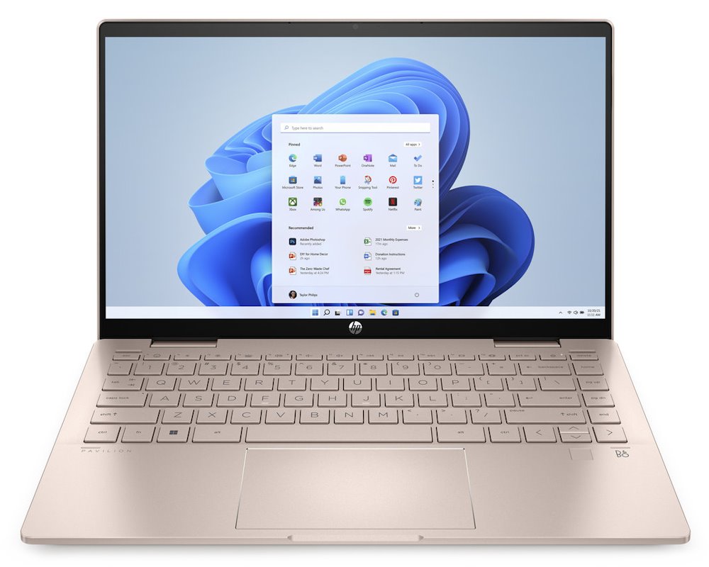 HP Pavilion x360 14-ek1011nc/ i3-1315U/ 8GB DDR4/ 512GB SSD/ Intel UHD Graphics/ 14"FHD,touch/ W11H/ zlatý