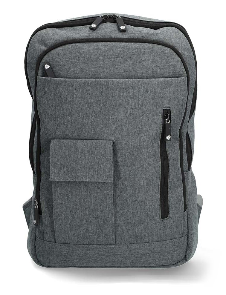NEDIS batoh na notebook/ 10 - 16 "/ 10 přihrádek/ rozměry 430 mm / 50 mm / 290 mm/ polyester/ šedý