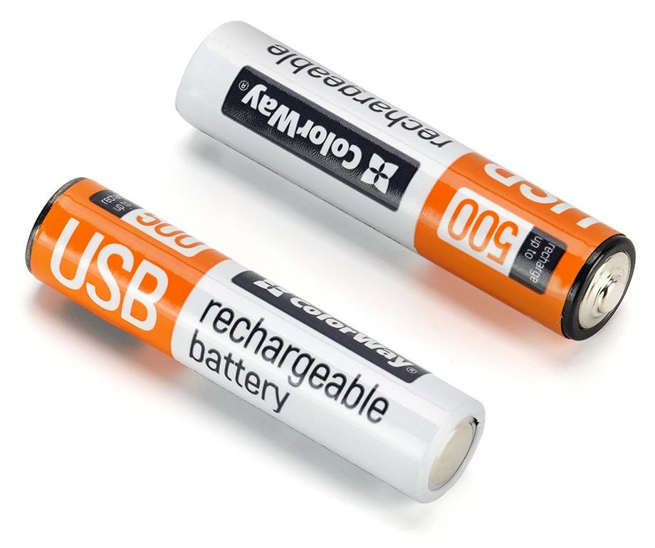 Colorway nabíjecí baterie AAA 590mAh/ USB-C/ 1.5V/ 6ks v balení