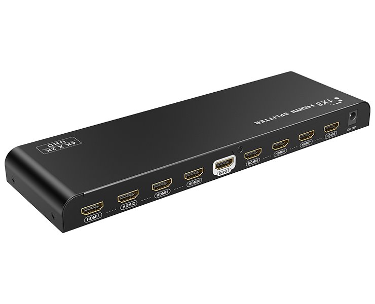XtendLan HDMI distribucní rozbocovac, 1 vstup / 8 výstupy, 4k@60Hz