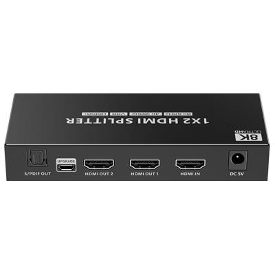 XtendLan HDMI distribucní rozbocovac, 1 vstup / 2 výstupy, 8k@60Hz