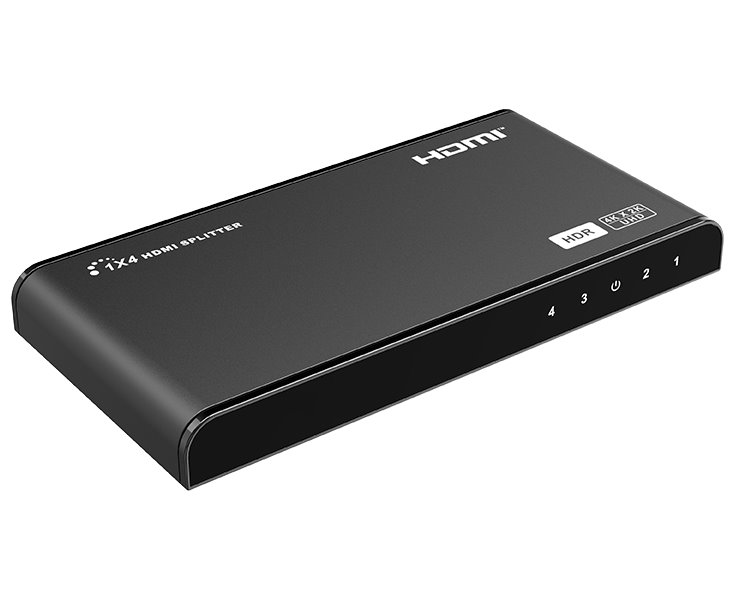 XtendLan HDMI distribucní rozbocovac, 1 vstup / 4 výstupy, 4k@60Hz