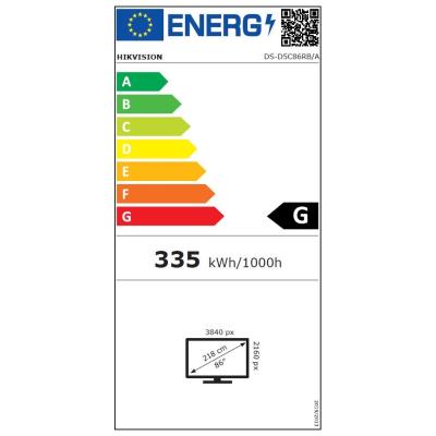 HIKVISION interaktivní dotykový panel 86", 4K, 45points touch ,Android 12 OTA to Android 13, 8+128GB Google apps (EDLA )
