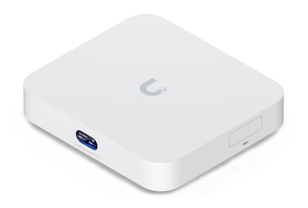 Ubiquiti UniFi Cloud Gateway Max - Router, Full UniFi OS, IPS/IDS, 5x 2.5GbE, 512 GB NVMe SSD