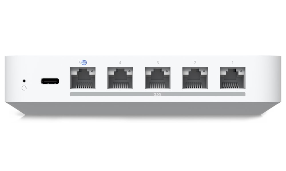 Ubiquiti UniFi Cloud Gateway Max - Router, Full UniFi OS, IPS/IDS, 5x 2.5GbE, 512 GB NVMe SSD