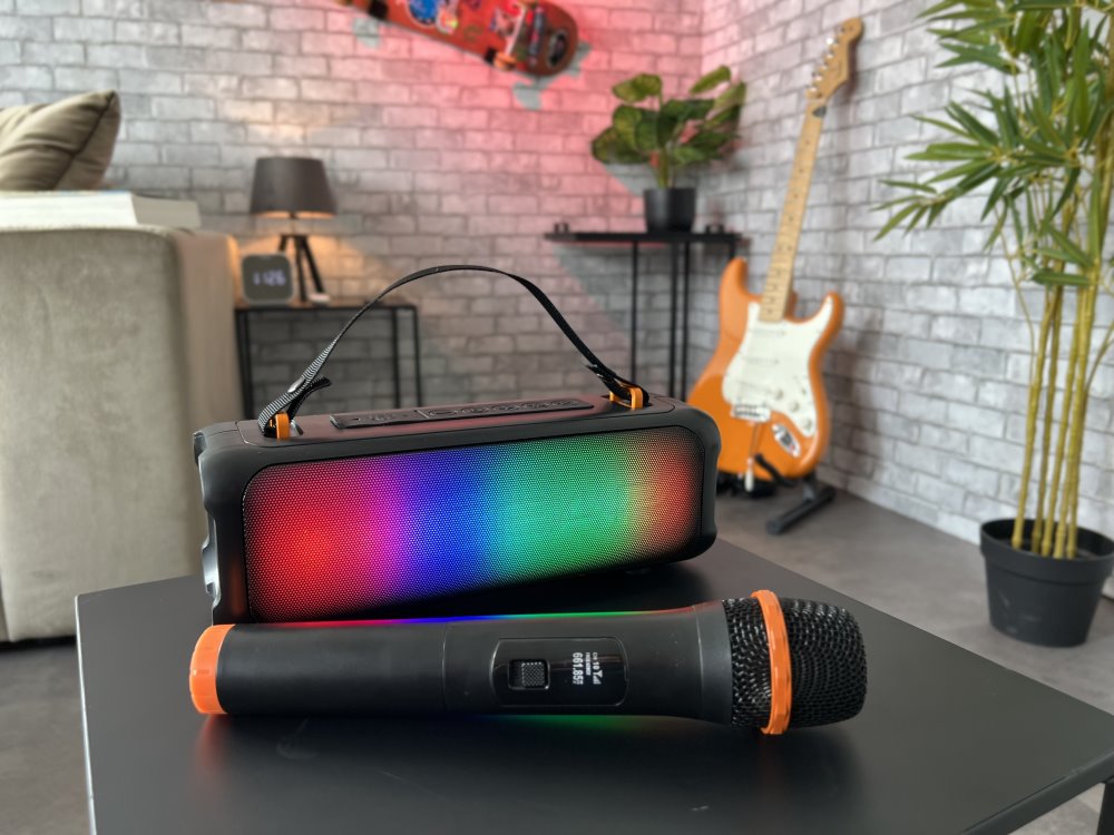 N-GEAR PARTY LET'S GO PARTY SPEAKER BLAZOOKA 703 / BT/ 100W/ USB/Disco LED/ MIC / černý
