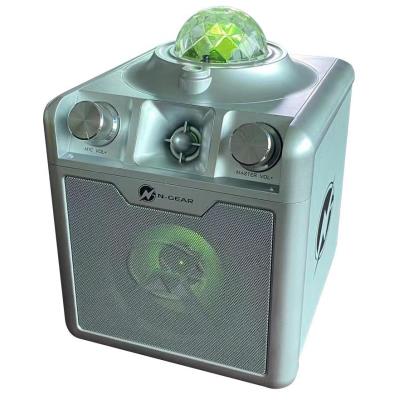 N-GEAR DISCO STAR 710S/ BT/ 50W/ USB/ MICRO SD/ DO/Disco LED/ 2x MIC / stříbrný