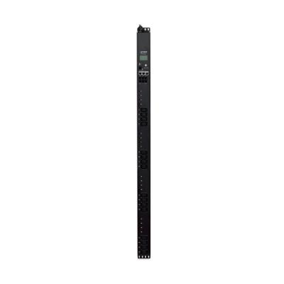 Planet IPM-16230, IP vertikální ovládání 16x zásuvek 240V/10A, 0U Rack, LED+displej, 2 kaskádové porty, port pro senzor
