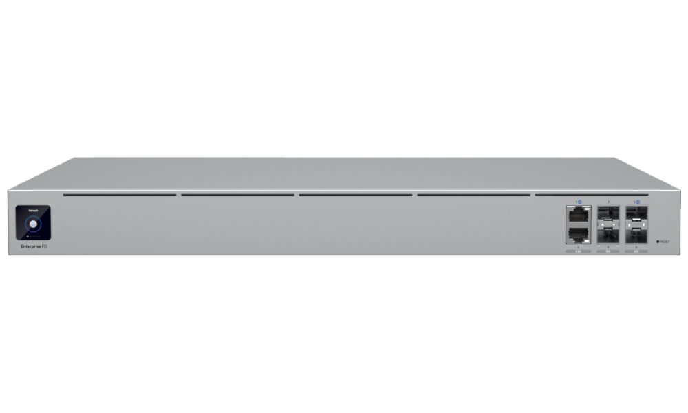 Ubiquiti UniFi Enterprise Fortress Gateway - Router, UniFi Network OS, NeXT AI, IDS/IPS, 2x 2.5GbE, 2x SFP+, 2x SFP28