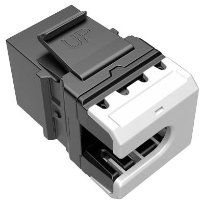 Solarix multipack (24ks) keystone c5e UTP RJ45 černý pro kleště SXKJ-NA-BU SXKJ-5E-UTP-BK-NA