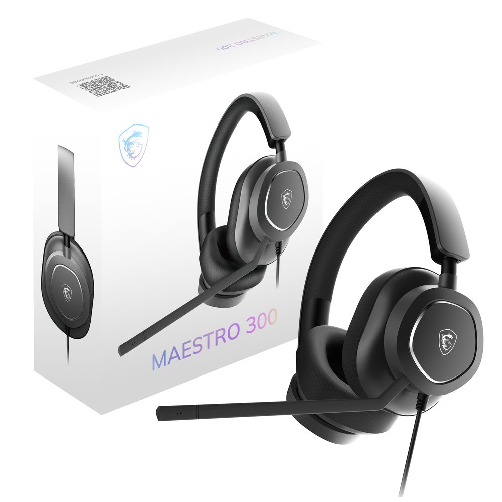 MSI herní headset MAESTRO 300/ náhlavní/ USB-C