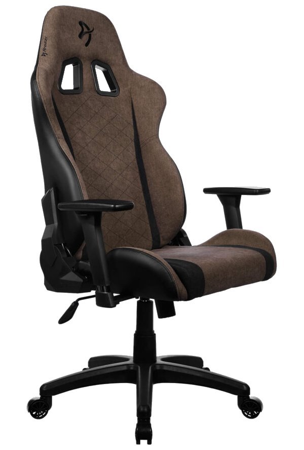 AROZZI herní židle AVANTI Soft Fabric Brown/ látkový povrch/ hnědá