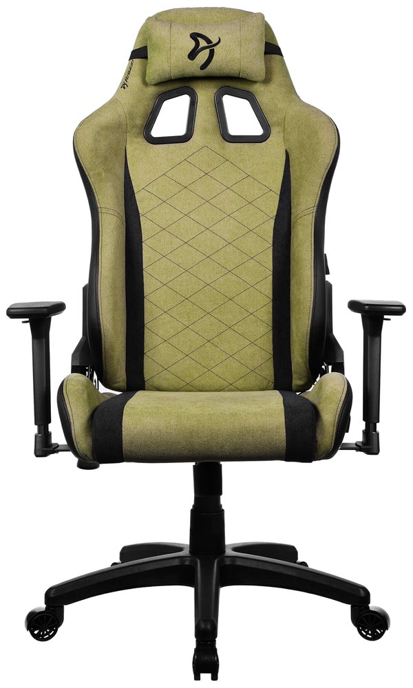 AROZZI herní židle AVANTI Soft Fabric Moss Green/ látkový povrch/ mechově zelená