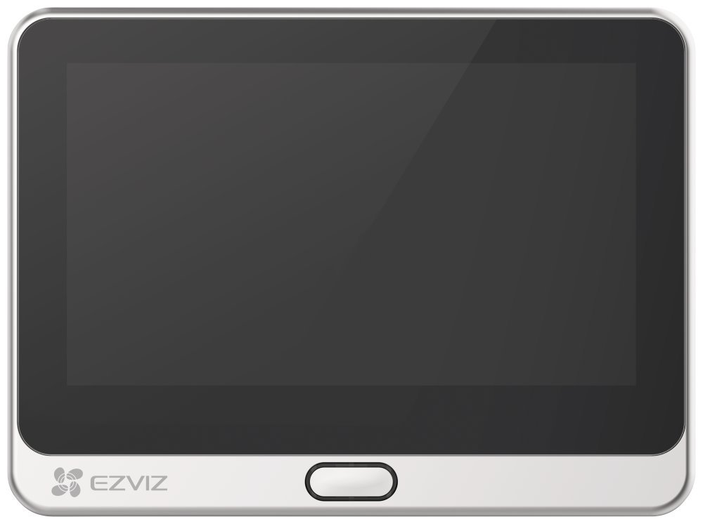 EZVIZ chytrý dveřní videotelefon DP2 2K/ Wi-Fi/ kamera 2304 x 1296/ H.265/ kukátko/ zvonek/ IR do 5m/ PIR/ LCD 4,3"
