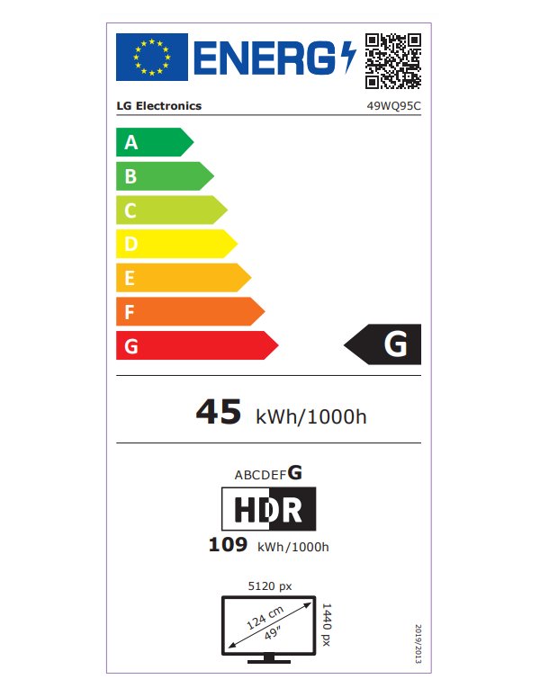 LG monitor 49WQ95C-W  IPS 49"/ 5120x1440 / 144Hz/400cdm / 5ms/ 1000:1/DP/HDMI/USB/ černo/stříbrný