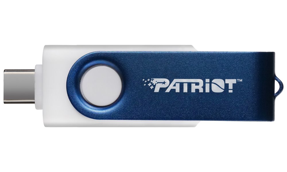 PATRIOT Xporter X550 512GB / USB Typ-A + USB Typ-C / USB 3.2 Gen 1 / bílo-modrá