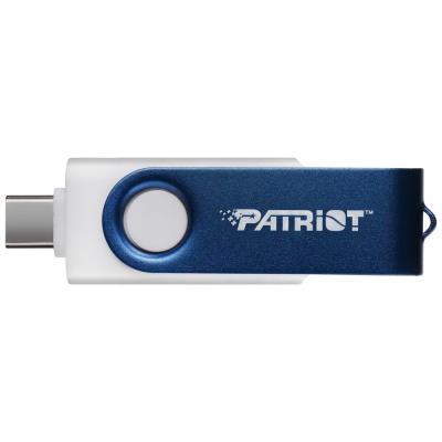 PATRIOT Xporter X550 64GB / USB Typ-A + USB Typ-C / USB 3.2 Gen 1 / bílo-modrá