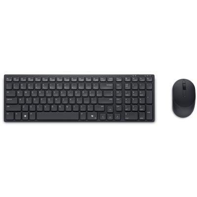 DELL KM555/ Německá/ bezdrátová tichá klávesnice + myš/ USB/ černá