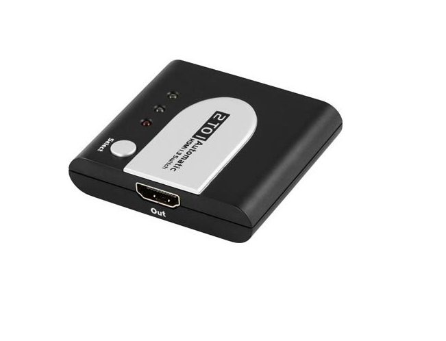 PremiumCord HDMI přepínač/ switch 2:1/ automatický/ podpora 3D/ Full HD
