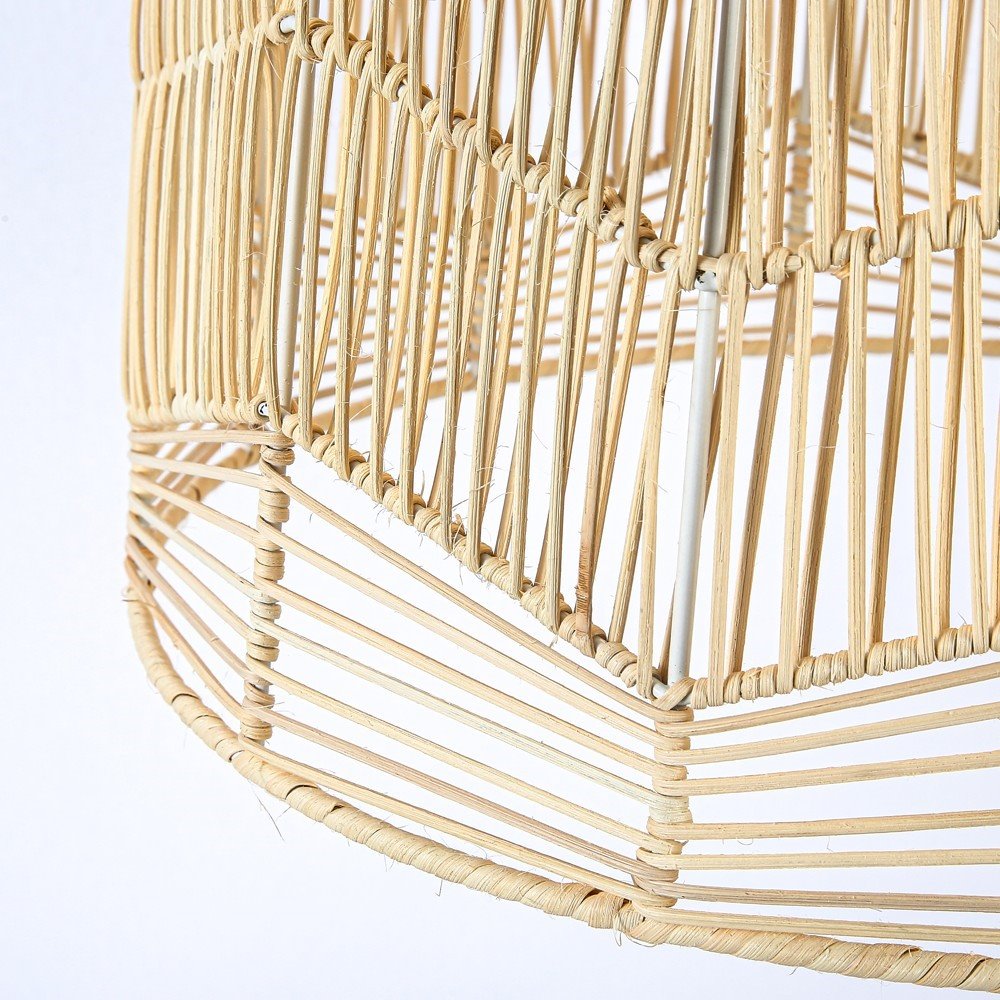 IMMAX BOHO PELO designové závěsné svítidlo, D40cm, E27, přírodní ratan