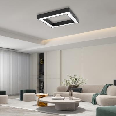 IMMAX NEO CANTO SLIM SMART stropní svítidlo 80 x 80cm 60W černé Zigbee 3.0, TUYA