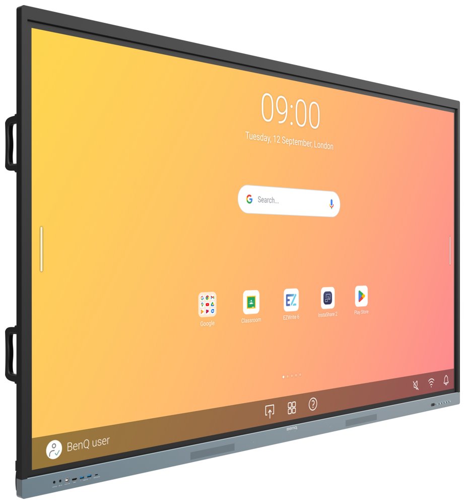 BENQ dotykový panel 75" RE7504/ UHD 4K/8GB I 64GB /provoz 18/7/ HDMI/DP/ USB-C/LAN/ Android 13/40 dotykových bodů