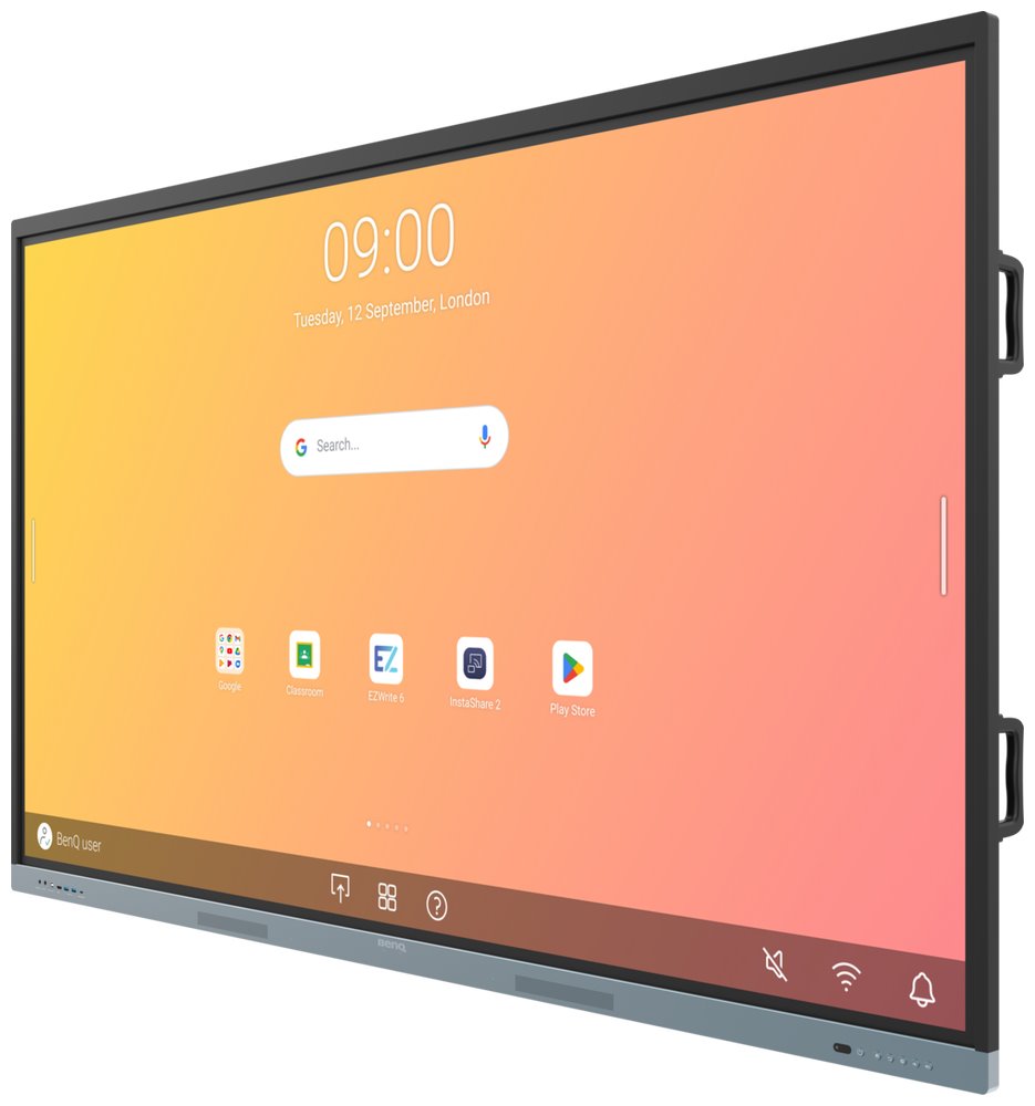 BENQ dotykový panel 75" RE7504/ UHD 4K/8GB I 64GB /provoz 18/7/ HDMI/DP/ USB-C/LAN/ Android 13/40 dotykových bodů