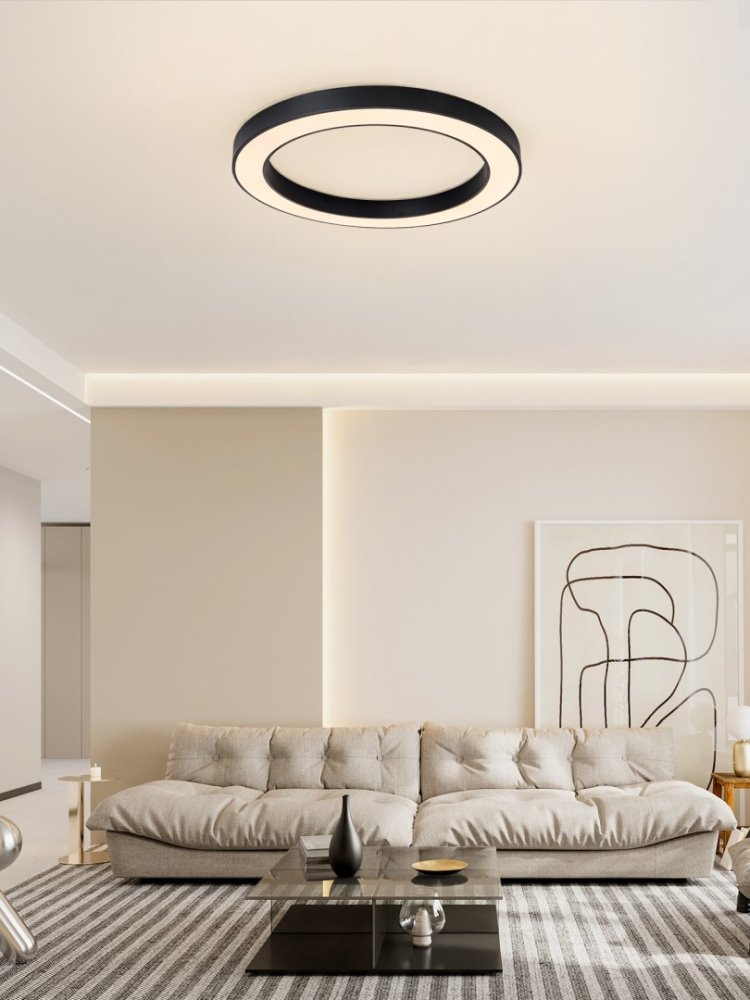 IMMAX NEO PASTEL SLIM SMART stropní svítidlo 95 x 7cm 68W černé Zigbee 3.0, TUYA
