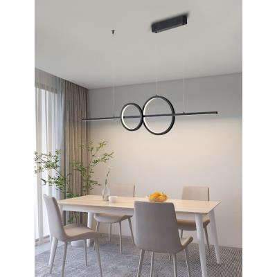 IMMAX NEO LITE RONDAS SMART závěsné svítidlo černé 131cm 56W s podporou BEACON, Wi-Fi, TUYA