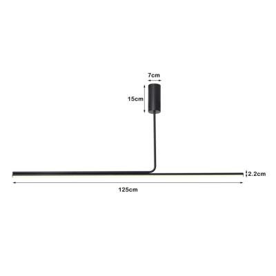 IMMAX NEO LITE ASTA SMART závěsné svítidlo černé 125cm 28W podporou BEACON, Wi-Fi, TUYA