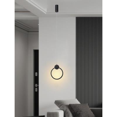IMMAX NEO LITE OVALE SMART závěsné svítidlo černé 26cm 18W s podporou BEACON, Wi-Fi, TUYA