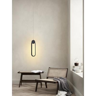 IMMAX NEO LITE OVALE SMART závěsné svítidlo černé 40x12cm 22W s podporou BEACON, Wi-Fi, TUYA