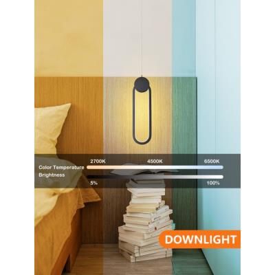 IMMAX NEO LITE OVALE SMART závěsné svítidlo černé 40x12cm 22W s podporou BEACON, Wi-Fi, TUYA