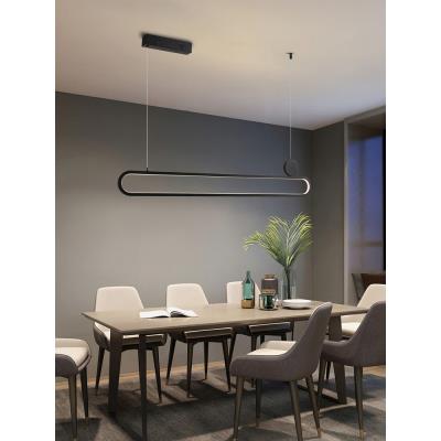 IMMAX NEO LITE OVALE SMART závěsné svítidlo černé 122cm 50W s podporou BEACON, Wi-Fi, TUYA