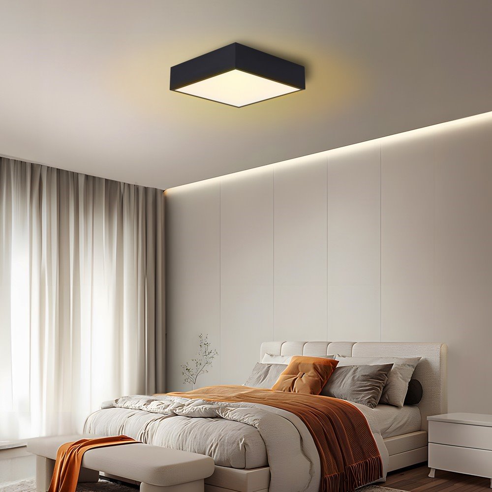 IMMAX NEO CANTO SLIM Smart stropní svítidlo 28x28cm 22W 1610lm černé Zigbee 3.0, TUYA