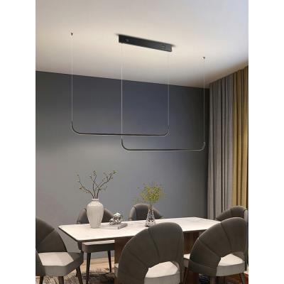 IMMAX NEO PATTINI Smart závěsné svítidlo dvojité 160-280cm, 53W, 3640lm černé Zigbee 3.0, TUYA